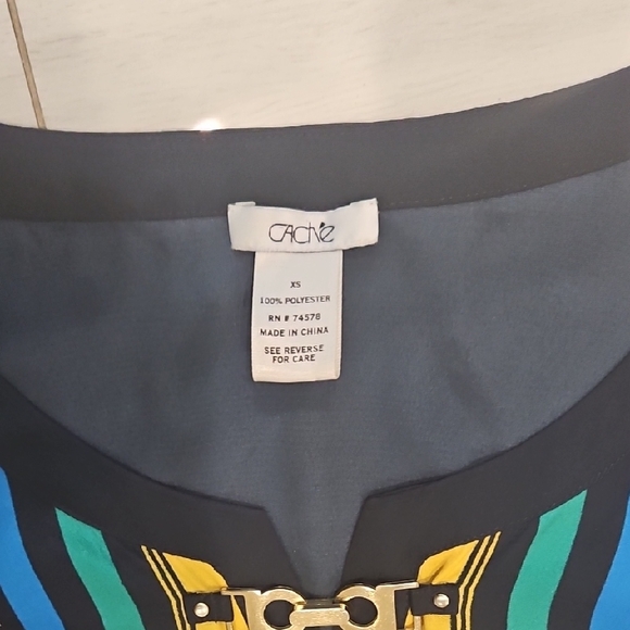 Cache Multicolor Striped Top - Picture 2 of 4